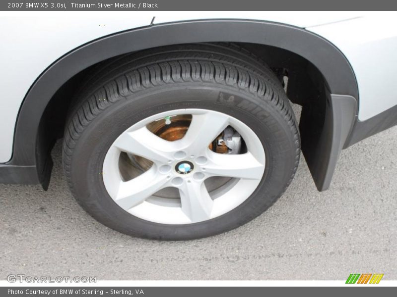 Titanium Silver Metallic / Black 2007 BMW X5 3.0si