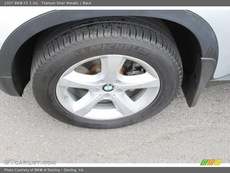 Titanium Silver Metallic / Black 2007 BMW X5 3.0si