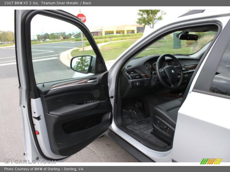 Titanium Silver Metallic / Black 2007 BMW X5 3.0si