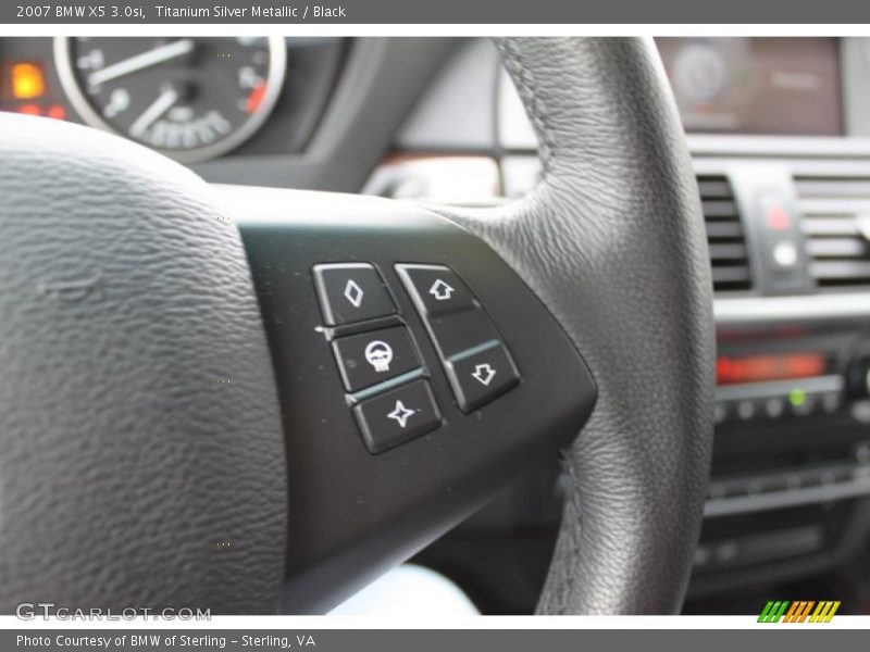 Titanium Silver Metallic / Black 2007 BMW X5 3.0si
