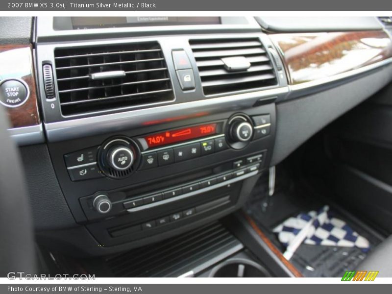 Titanium Silver Metallic / Black 2007 BMW X5 3.0si