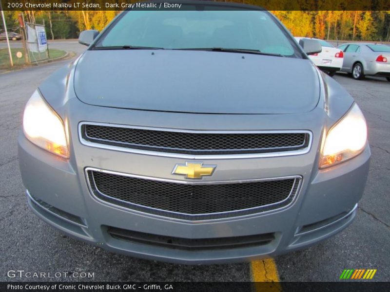 Dark Gray Metallic / Ebony 2009 Chevrolet Malibu LT Sedan