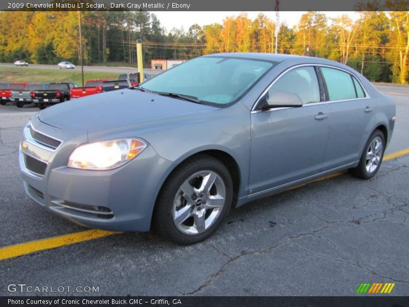 Dark Gray Metallic / Ebony 2009 Chevrolet Malibu LT Sedan