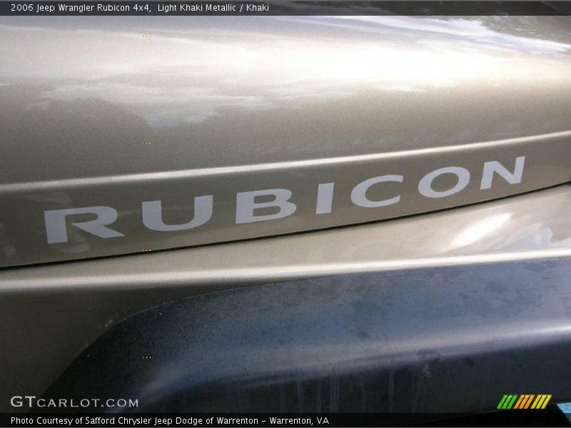 Light Khaki Metallic / Khaki 2006 Jeep Wrangler Rubicon 4x4