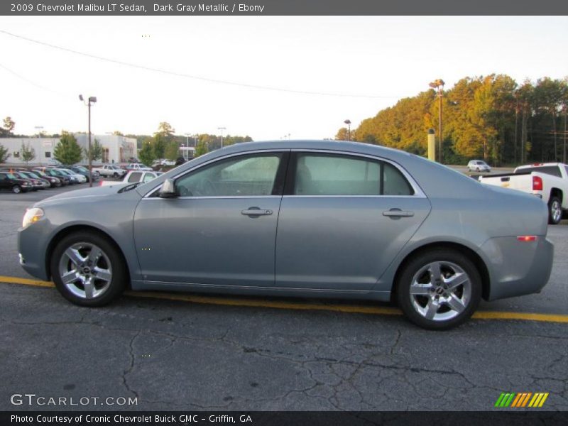 Dark Gray Metallic / Ebony 2009 Chevrolet Malibu LT Sedan