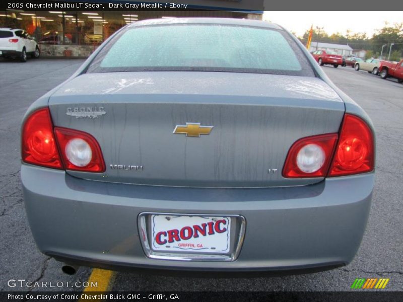 Dark Gray Metallic / Ebony 2009 Chevrolet Malibu LT Sedan