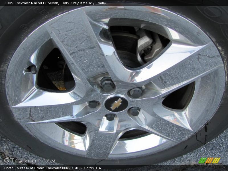 Dark Gray Metallic / Ebony 2009 Chevrolet Malibu LT Sedan