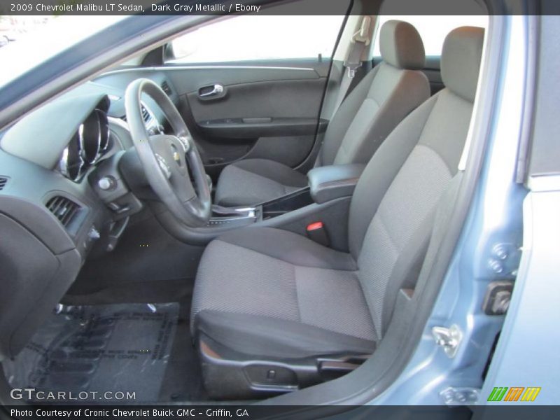 Dark Gray Metallic / Ebony 2009 Chevrolet Malibu LT Sedan