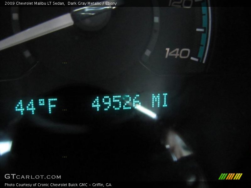 Dark Gray Metallic / Ebony 2009 Chevrolet Malibu LT Sedan