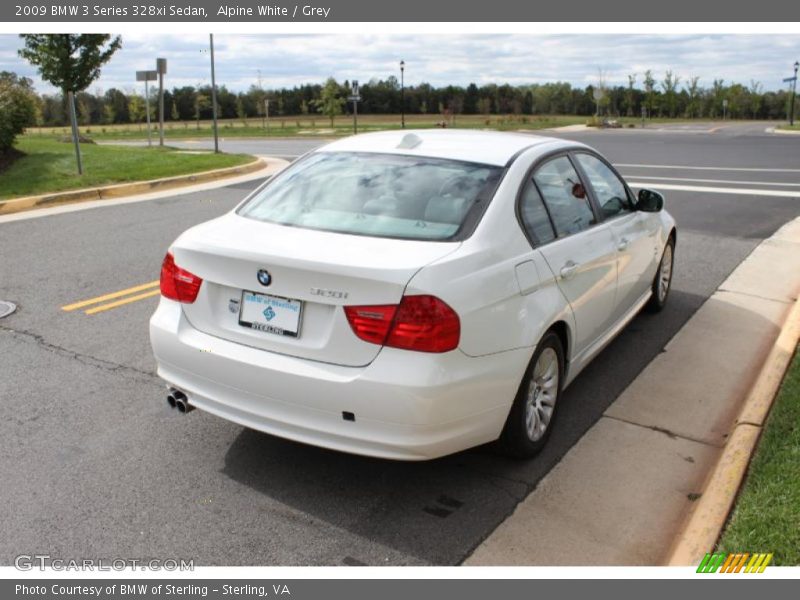 Alpine White / Grey 2009 BMW 3 Series 328xi Sedan