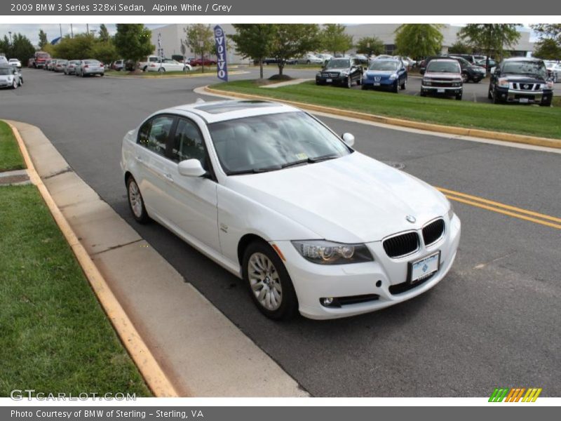 Alpine White / Grey 2009 BMW 3 Series 328xi Sedan