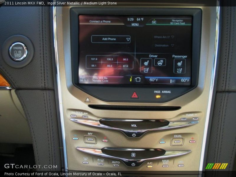 Ingot Silver Metallic / Medium Light Stone 2011 Lincoln MKX FWD