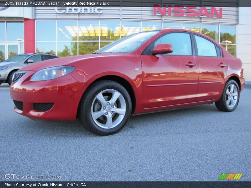 Velocity Red Mica / Black 2005 Mazda MAZDA3 i Sedan