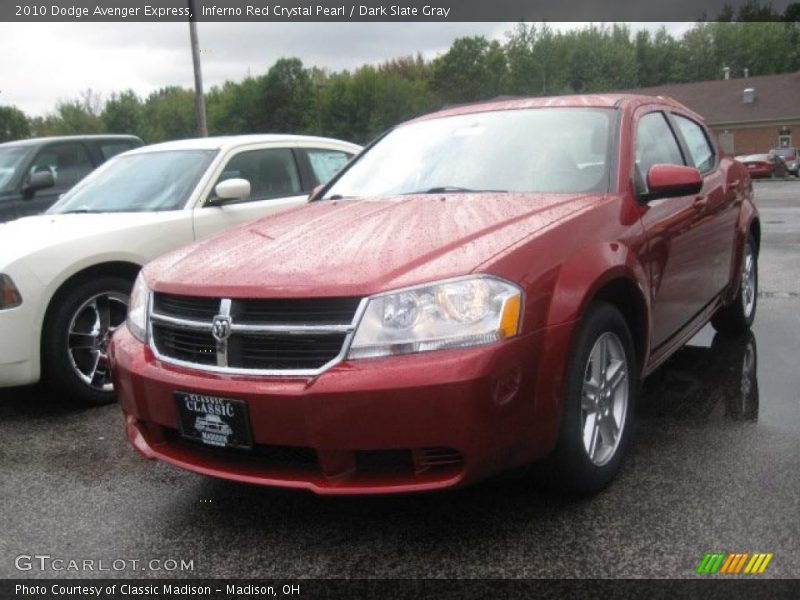 Inferno Red Crystal Pearl / Dark Slate Gray 2010 Dodge Avenger Express
