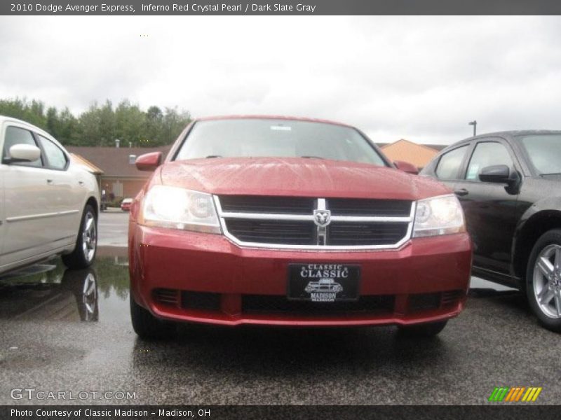 Inferno Red Crystal Pearl / Dark Slate Gray 2010 Dodge Avenger Express