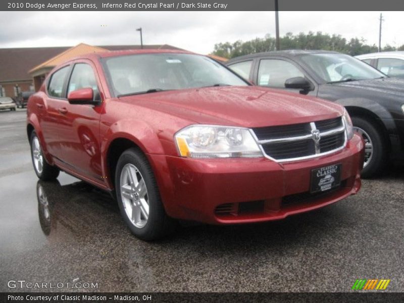 Inferno Red Crystal Pearl / Dark Slate Gray 2010 Dodge Avenger Express