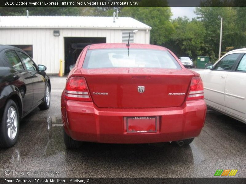 Inferno Red Crystal Pearl / Dark Slate Gray 2010 Dodge Avenger Express