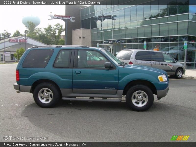Island Blue Metallic / Dark Graphite 2001 Ford Explorer Sport 4x4
