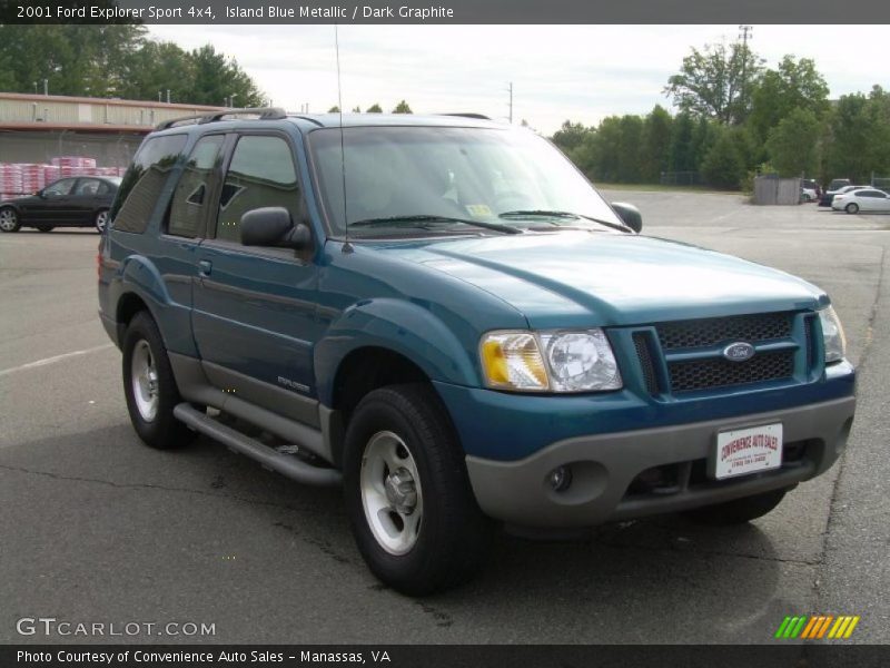 Island Blue Metallic / Dark Graphite 2001 Ford Explorer Sport 4x4