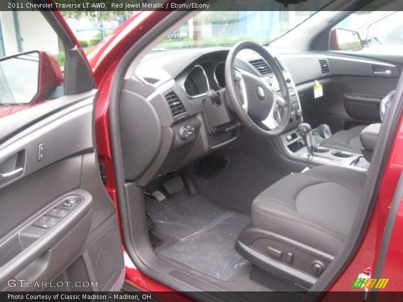 Red Jewel Metallic / Ebony/Ebony 2011 Chevrolet Traverse LT AWD