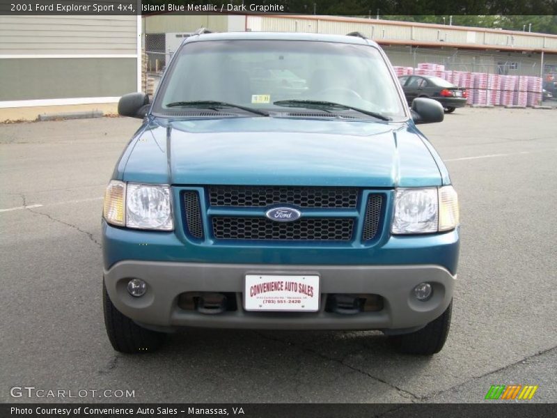 Island Blue Metallic / Dark Graphite 2001 Ford Explorer Sport 4x4