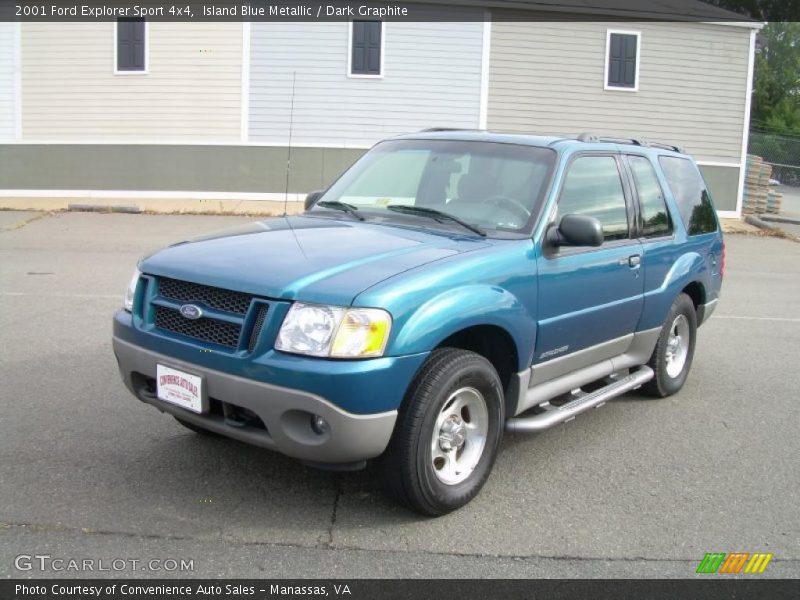 Island Blue Metallic / Dark Graphite 2001 Ford Explorer Sport 4x4