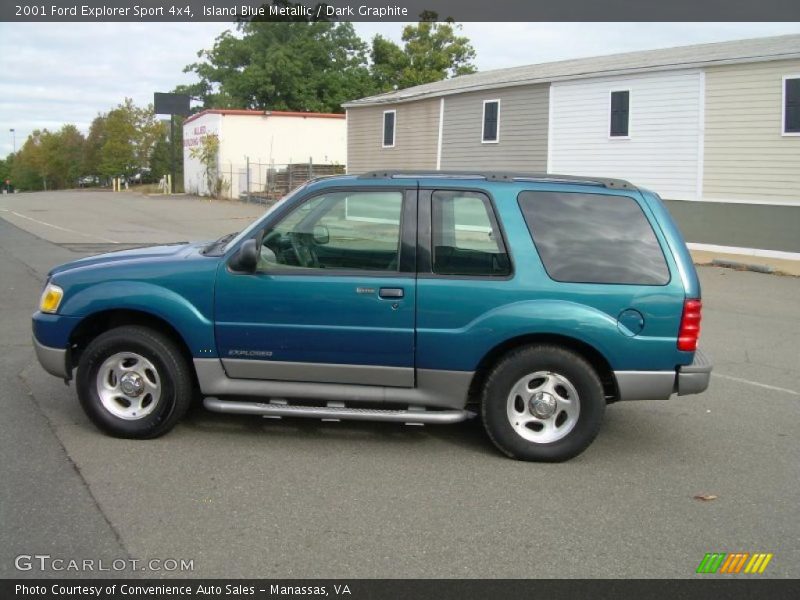 Island Blue Metallic / Dark Graphite 2001 Ford Explorer Sport 4x4