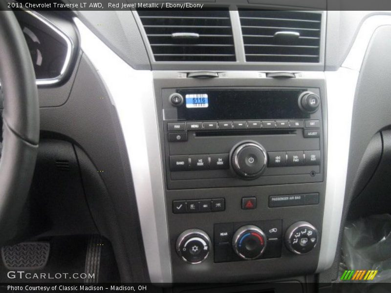 Red Jewel Metallic / Ebony/Ebony 2011 Chevrolet Traverse LT AWD