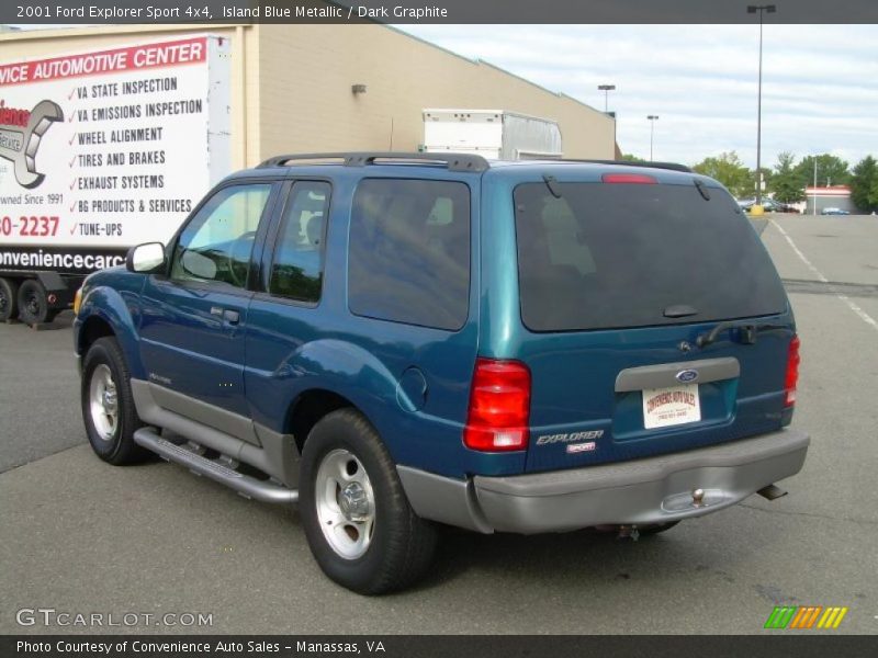 Island Blue Metallic / Dark Graphite 2001 Ford Explorer Sport 4x4