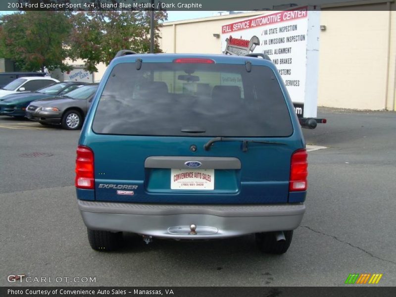 Island Blue Metallic / Dark Graphite 2001 Ford Explorer Sport 4x4