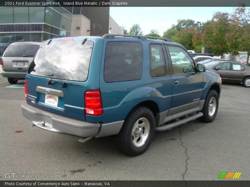 Island Blue Metallic / Dark Graphite 2001 Ford Explorer Sport 4x4