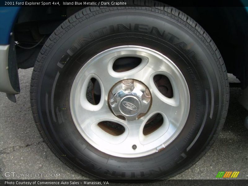 Island Blue Metallic / Dark Graphite 2001 Ford Explorer Sport 4x4