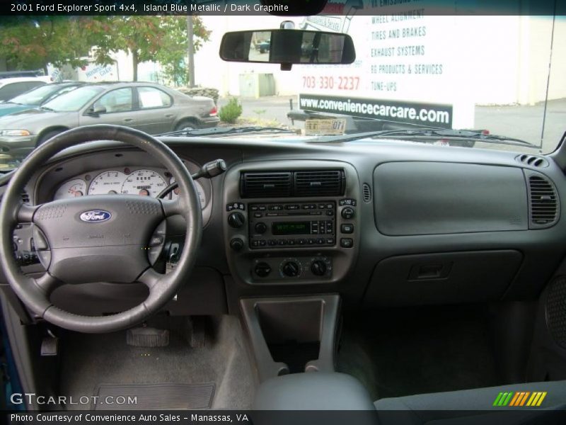 Island Blue Metallic / Dark Graphite 2001 Ford Explorer Sport 4x4