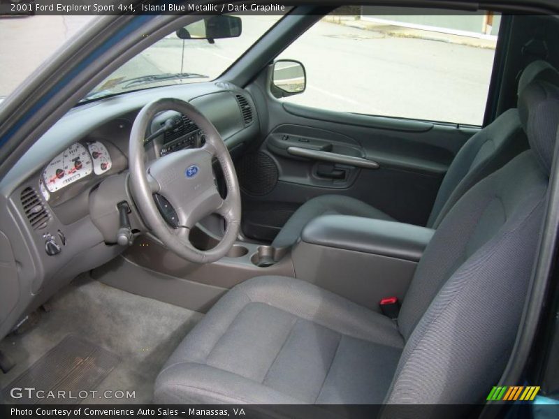 Island Blue Metallic / Dark Graphite 2001 Ford Explorer Sport 4x4