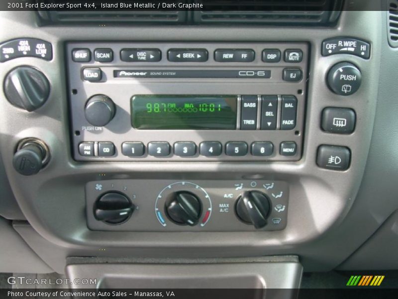 Island Blue Metallic / Dark Graphite 2001 Ford Explorer Sport 4x4