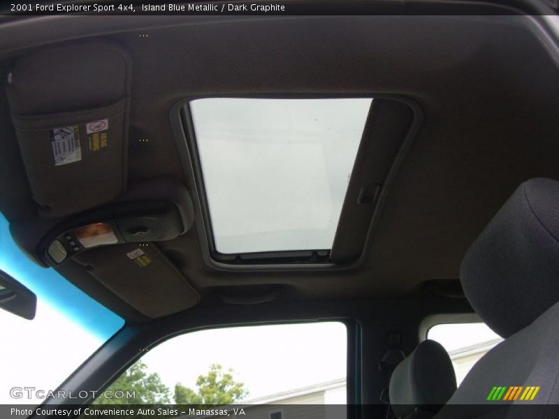 Island Blue Metallic / Dark Graphite 2001 Ford Explorer Sport 4x4