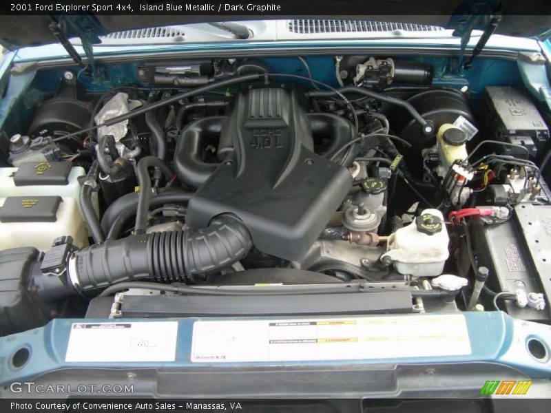 Island Blue Metallic / Dark Graphite 2001 Ford Explorer Sport 4x4