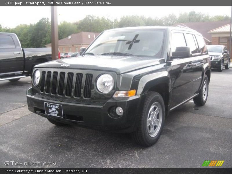 Natural Green Pearl / Dark Slate Gray 2010 Jeep Patriot Sport