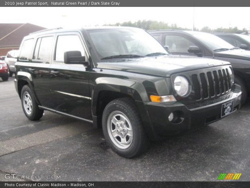 Natural Green Pearl / Dark Slate Gray 2010 Jeep Patriot Sport