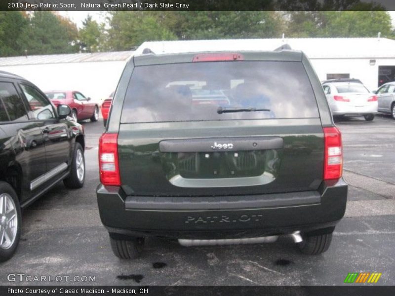 Natural Green Pearl / Dark Slate Gray 2010 Jeep Patriot Sport