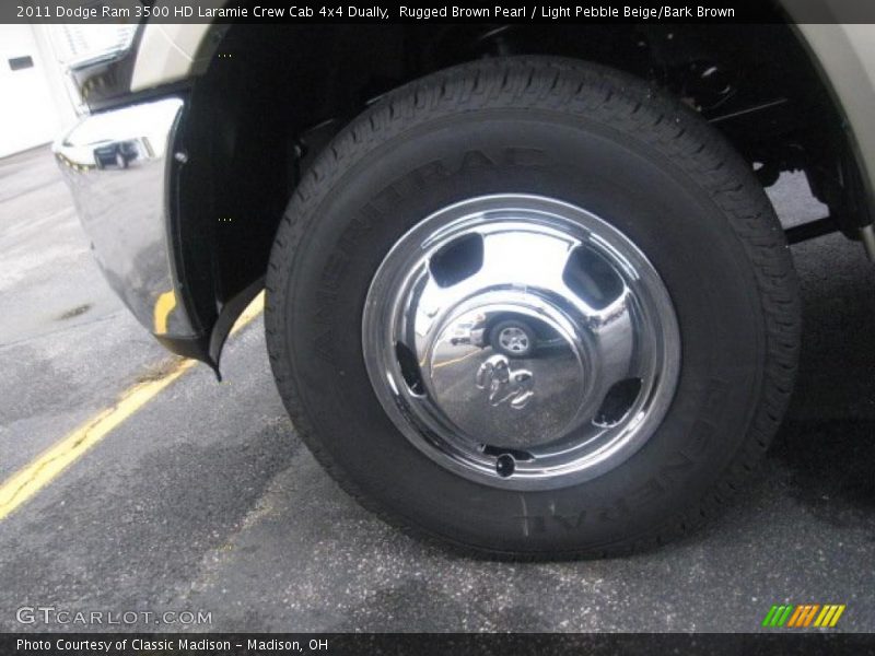 Rugged Brown Pearl / Light Pebble Beige/Bark Brown 2011 Dodge Ram 3500 HD Laramie Crew Cab 4x4 Dually