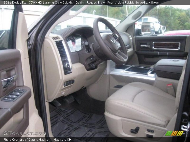 Rugged Brown Pearl / Light Pebble Beige/Bark Brown 2011 Dodge Ram 3500 HD Laramie Crew Cab 4x4 Dually