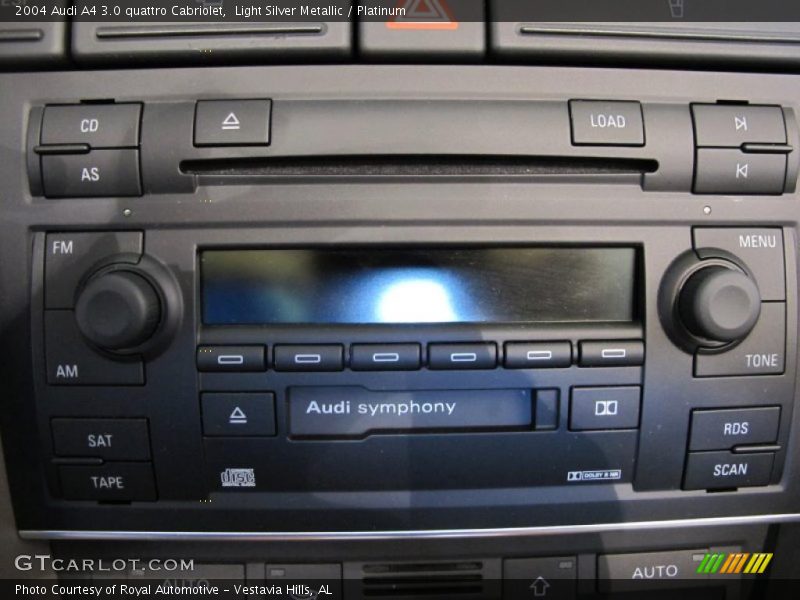 Light Silver Metallic / Platinum 2004 Audi A4 3.0 quattro Cabriolet