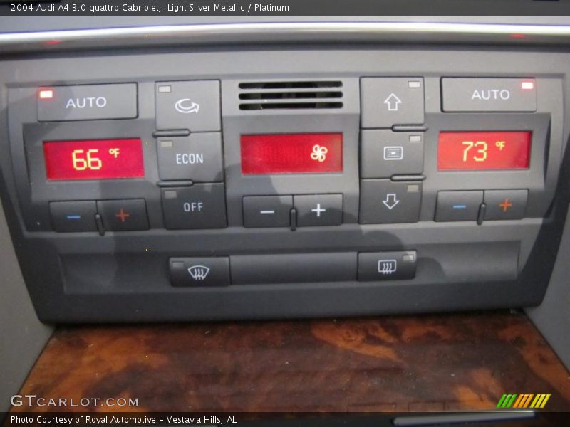 Light Silver Metallic / Platinum 2004 Audi A4 3.0 quattro Cabriolet