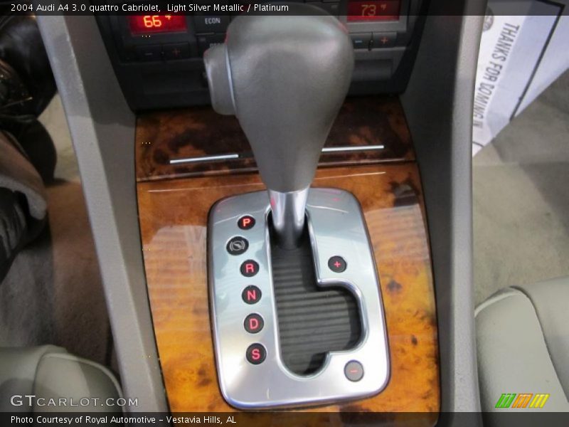 Light Silver Metallic / Platinum 2004 Audi A4 3.0 quattro Cabriolet