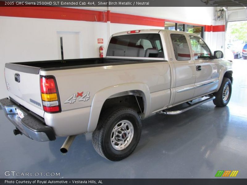 Silver Birch Metallic / Neutral 2005 GMC Sierra 2500HD SLT Extended Cab 4x4