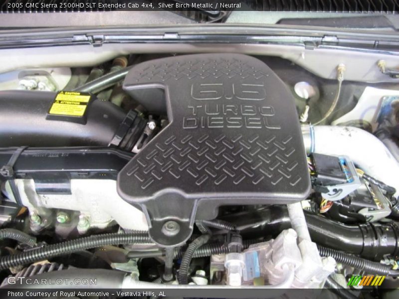 Silver Birch Metallic / Neutral 2005 GMC Sierra 2500HD SLT Extended Cab 4x4