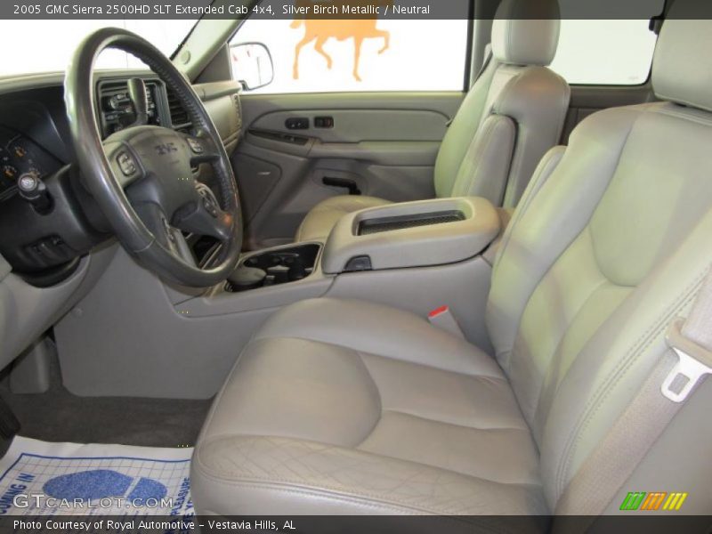 Silver Birch Metallic / Neutral 2005 GMC Sierra 2500HD SLT Extended Cab 4x4