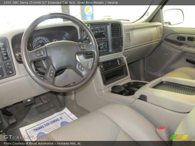 Silver Birch Metallic / Neutral 2005 GMC Sierra 2500HD SLT Extended Cab 4x4