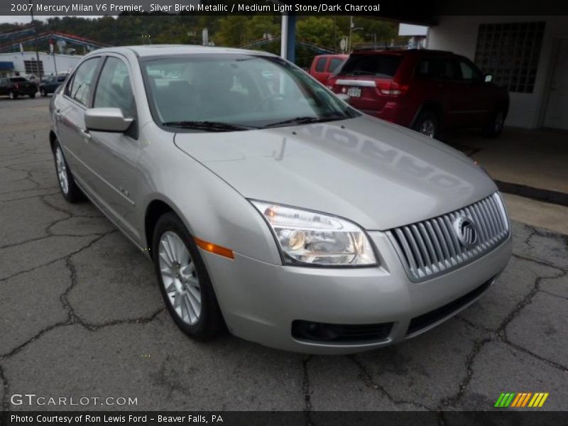 Silver Birch Metallic / Medium Light Stone/Dark Charcoal 2007 Mercury Milan V6 Premier
